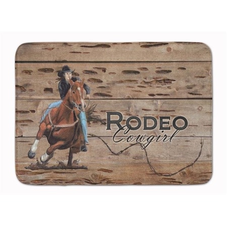 Carolines Treasures Carolines Treasures SB3055RUG Rodeo Cowgirl Barrel Racer Machine Washable Memory Foam Mat SB3055RUG